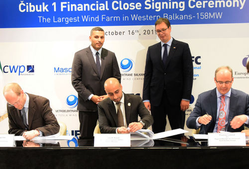 塞爾維亞簽署了關于在Cibuk建設Vetroparka的協議