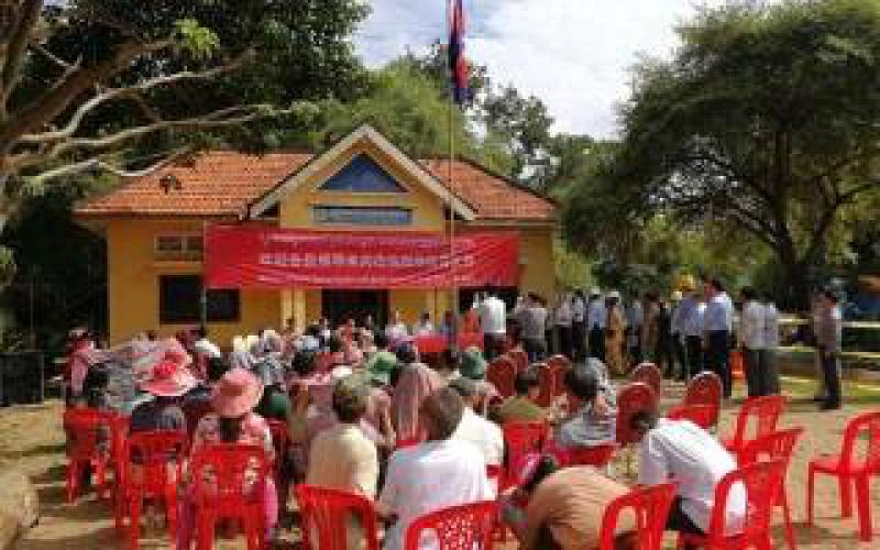 中國援建柬埔寨鄉村供水項目一期工程建成