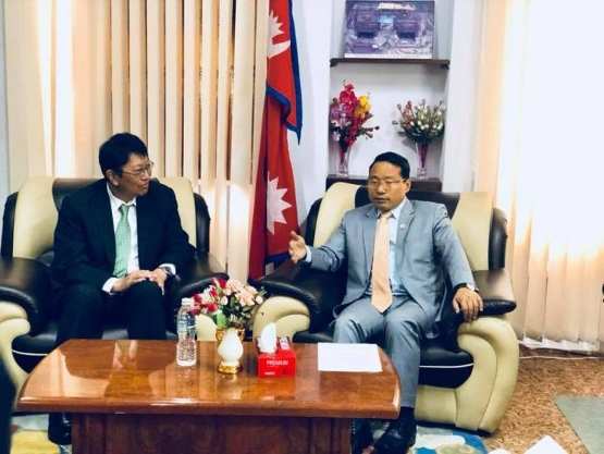 尼泊爾與日本周一在Singhbirbar的能源部舉行會議，希望在能源和水電領域進行合作