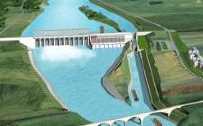 新疆奴爾水利樞紐工程下閘蓄水