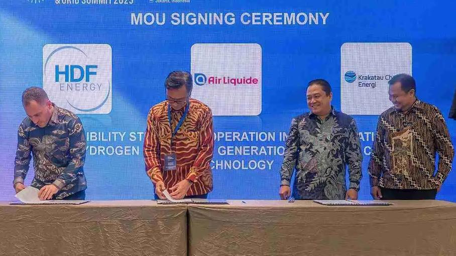 印尼三企簽署氫燃料電池發電合作備忘錄 推進清潔能源轉型
