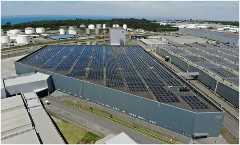 晶科能源Tiger Neo組件助力南非奔馳工廠打造最大規模屋頂光伏項目