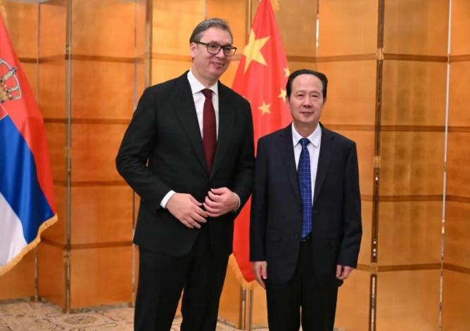 中國(guó)電建黨委書記、董事長(zhǎng)丁焰章拜會(huì)塞爾維亞總統(tǒng)武契奇