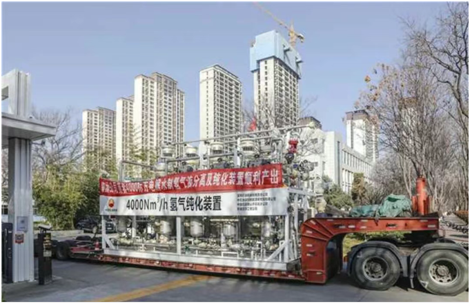 中國石油首套4000標方電解水制氫氣液分離及純化裝置順利產(chǎn)出